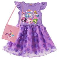 Été enfants robes Catche Teenie ping bébé filles robe princesse enfants mariage fête d'anniversaire robe Costume de noël 3