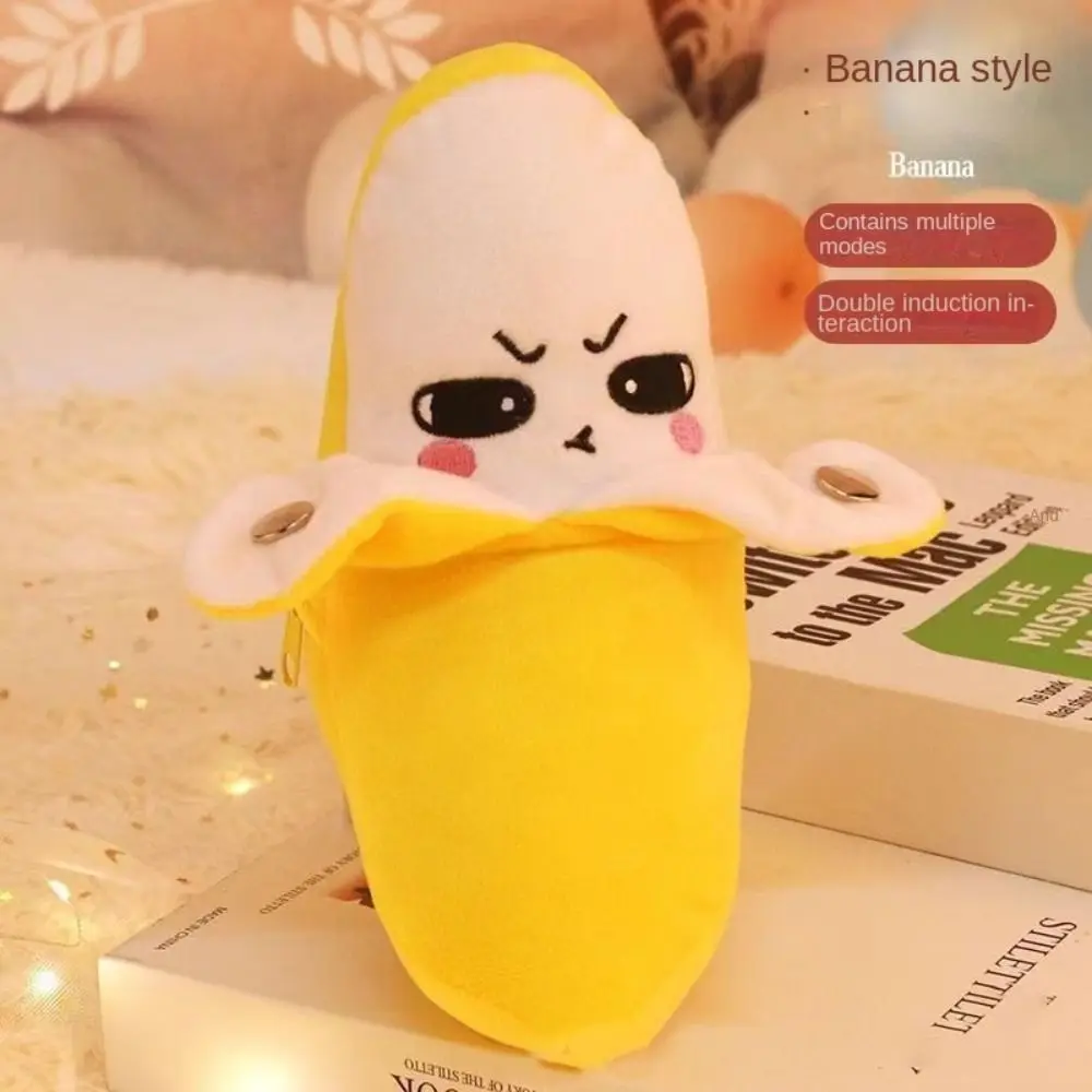 Interactive Musical Toy Sensing Beat Plush Toys Strawberry Plush Toy Ragdoll Musical Doll Banana Fruit Dooll