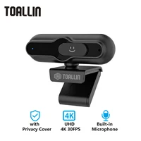 TOALLIN mini usb Camera Streaming Webcam 4K UHD, Auto Focus Web Camera with Noise Cancelling Microphone for TikTok/YouTube/Zoom 1