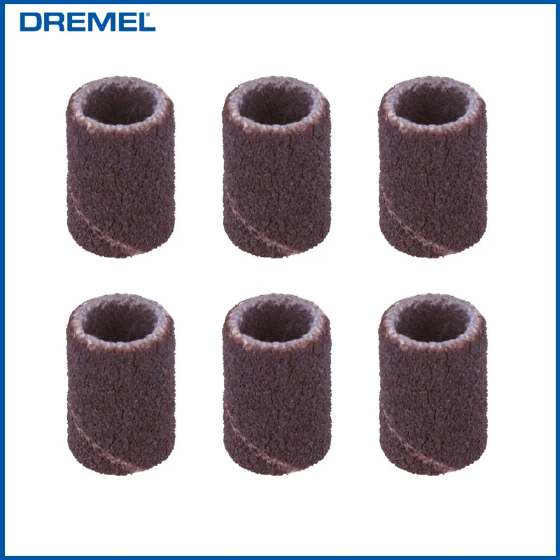 

Шлифовальные ленты Dremel 438, Multipack, 6 шлифовальных лент (6,4 мм-зернистость 120) для шлифовки, формовки, разглаживания, материалов дерева и пластика