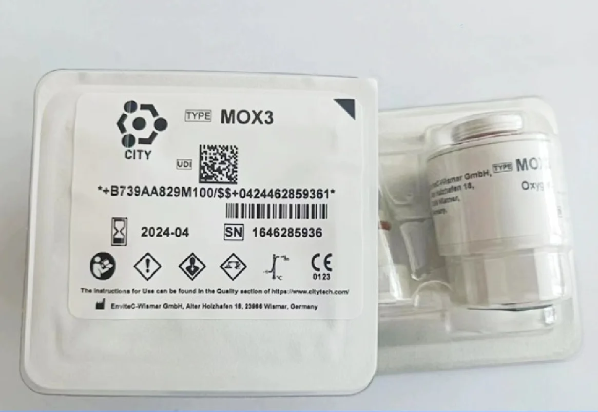 New Original  MOX3 MOX2 MOX4 MOX20 Oxygen Sensor MOX-3 O2 Sensor Cell for Mindray original mindray 12v20w bs220 lamp bulb mindray 12v20w bs200 bs220 bs330 bs400 bs800 biochemical analyzer light bulb