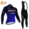 Winter Cycling Jersey Set QUICK STEP Thermal Fleece Cycling Clothes MTB Bicycle Clothing Keep Warm Mountain Bike Cycling Wear 6