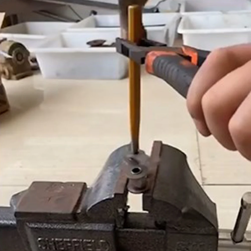 Wood carving chisels woodworking drill bits carving chisels automatic punch tool punch tool stone splitter tools 6pcs chisel set cylinder punch woodworking drill chisel punching metal stone demolition carving scaling crushing tools parts