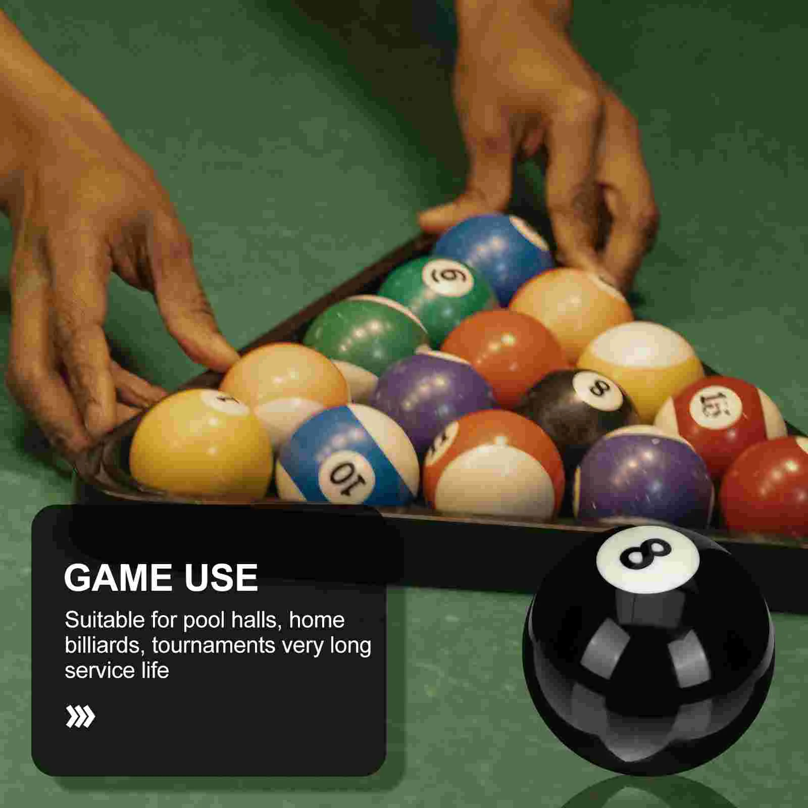 Billiard Ball Usa Accessories Black Eight Ball Prop Pool Cue Accessory Resin Large Practice Training Wear Resistant Replaceable