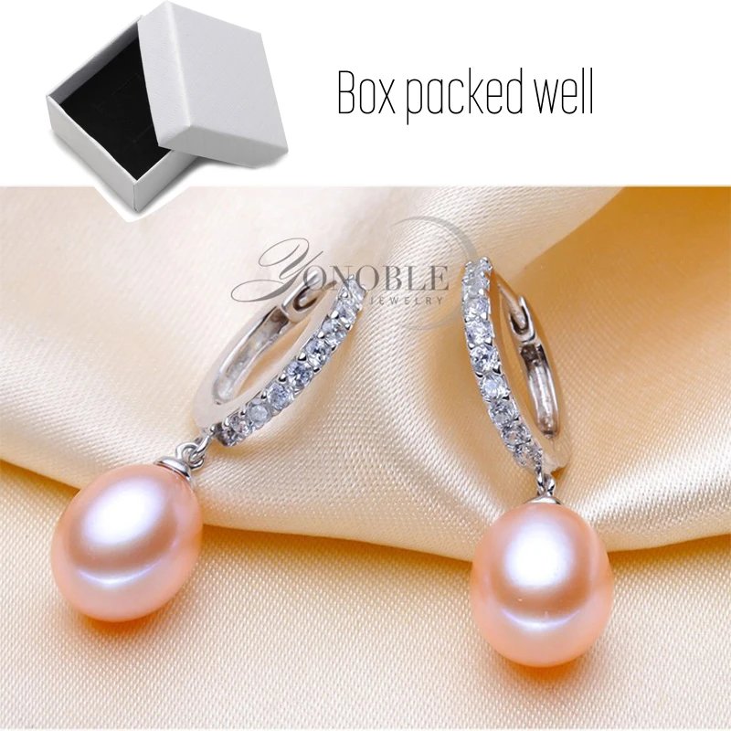 Wedding Natural Freshwater Grey Pearl Hoop Earrings Women,925 Sterling Silver Pearl Earring Girl Birthday Gift 3