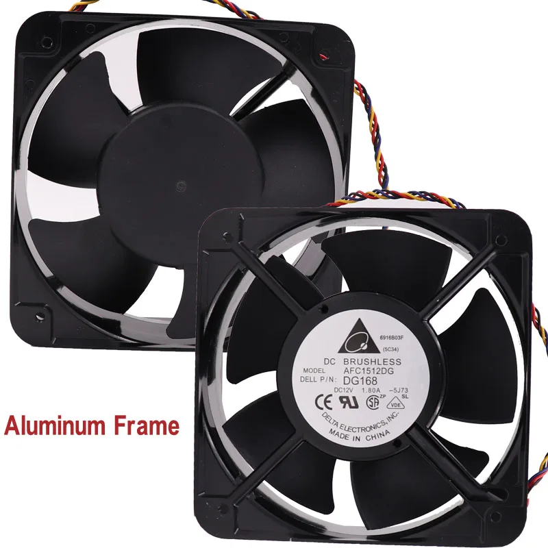 10 шт. Вентилятор охлаждения 12 В для Delta AFC1512dg 15 см 15050 DC Inverter PG168 NC466 150 мм кулер |
