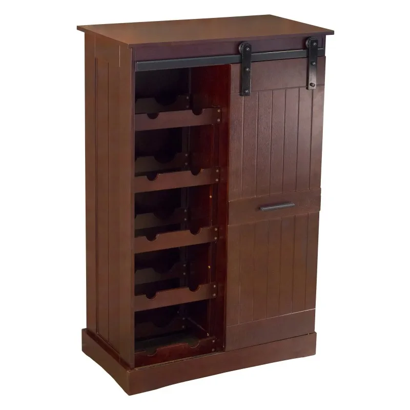 

Northbeam Oxford Bar Cabinet, Dark Oak bar cabinet wine bar cabinet