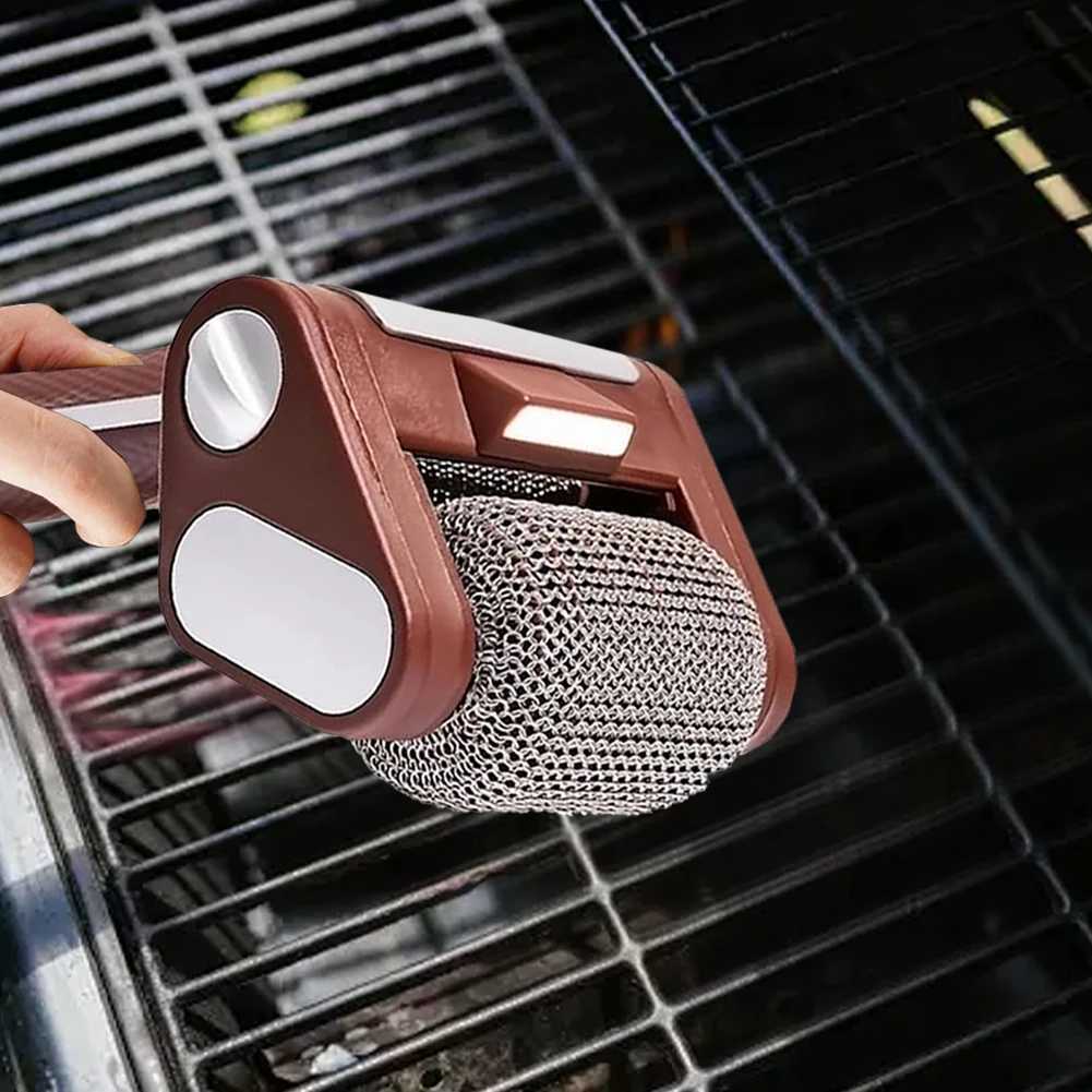 Description Picture 6 of itemElectric Grill Cleaner with LED Lights Grill Cleaner Brush Without Bristles Cordless Rechargeable BBQ Brush Cleaner and Parts