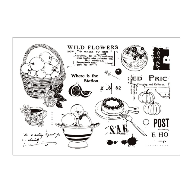 Vintage Butterflies Clear Silicone Stamps for DIY Scrapbooking and Decorative Albums