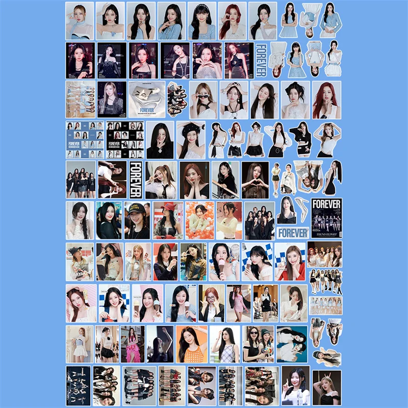 98pcs KPOP BABY MONSTER Stickers Album Photo FOREVER Single Support Head Stickers DIY Cell Phone Computer Decoration cartoon stickers