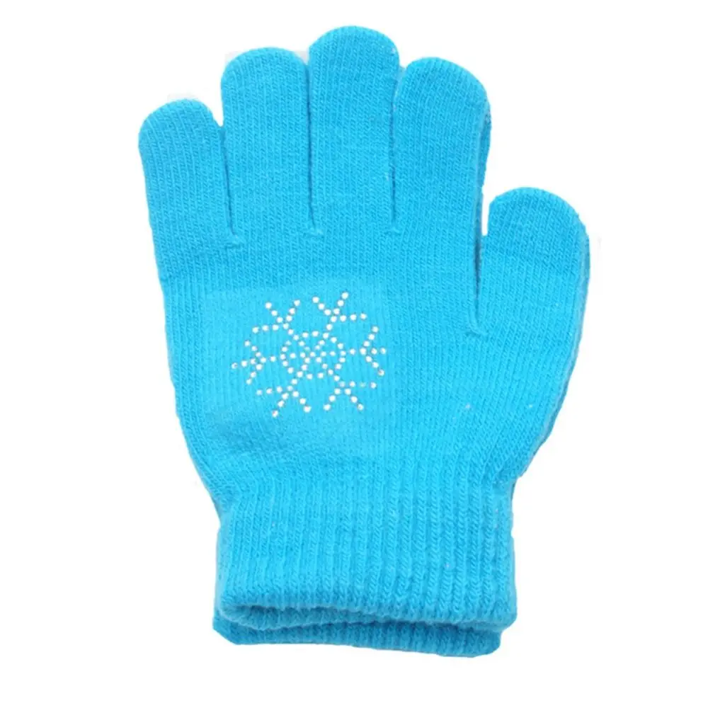 Non-Slip Skating Gloves Palm Protection Winter Warm Figure Skating Gloves Cotton With Gel Kids Skating Mittens Cold-proof