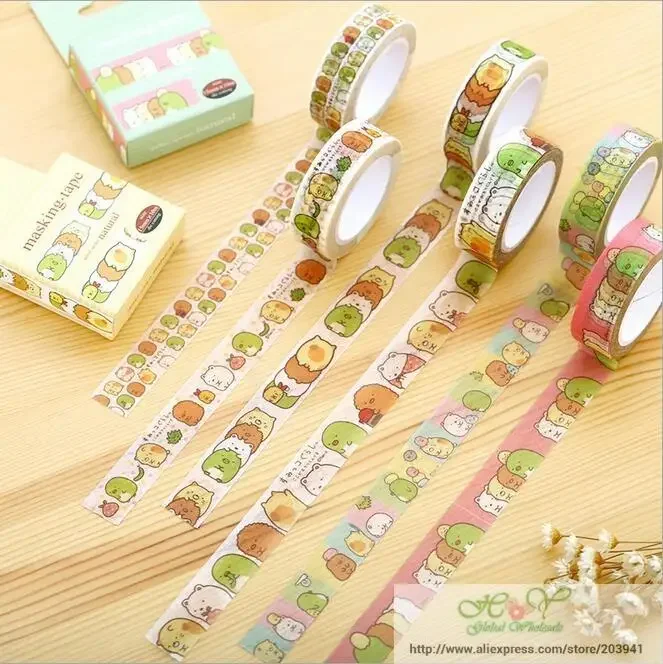 

1pcs/lot 10M Japan Cartoon characters series Masking Tape DIY adhesive tape decorate Stationery