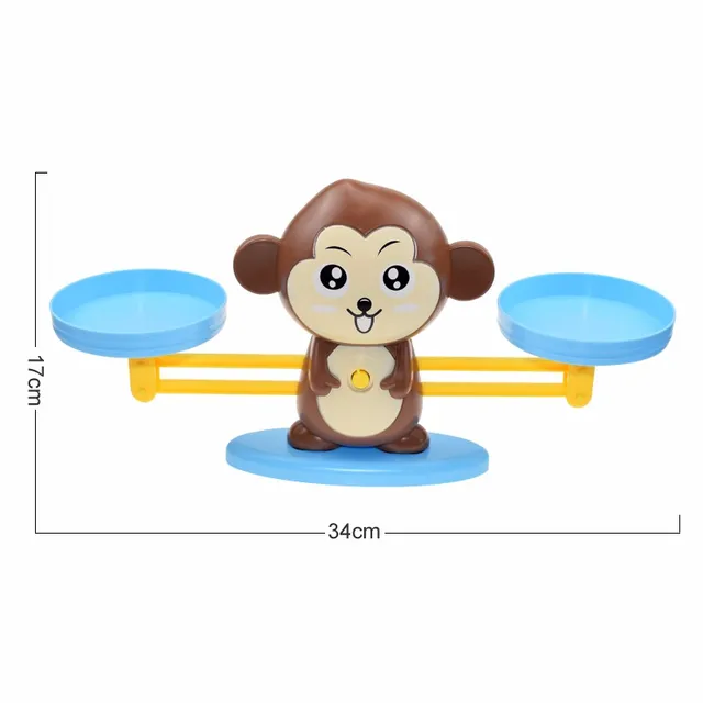 Montessori Math Toy Digital Monkey Balance Scale Educational Math Penguin Balancing Scale Number Board Game Kids Learning Toys 6