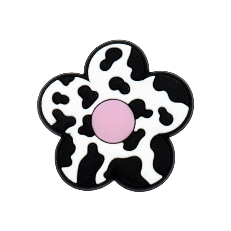 1/16PCS Black and White Spots Shoe Charms Balloon Dog Cow Flower Fashion Women Men Shoe Accessories Clog Sneaker Decoration shoe charms