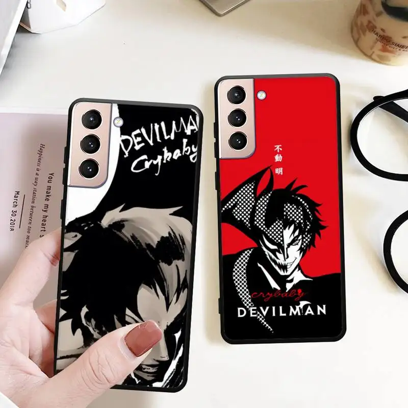 Чехол для телефона DEVILMAN Crybaby аниме для Samsung S22 S21 S20 ultra pro plus S10 S9 S8 Note 20 10
