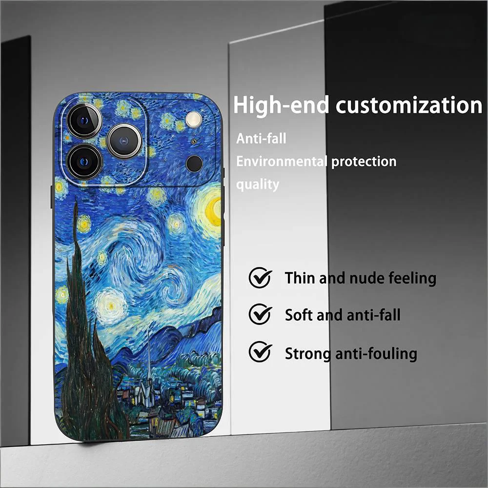 Vintage Van Gogh Oil Painting Phone Case - Elegant Shockproof Cover