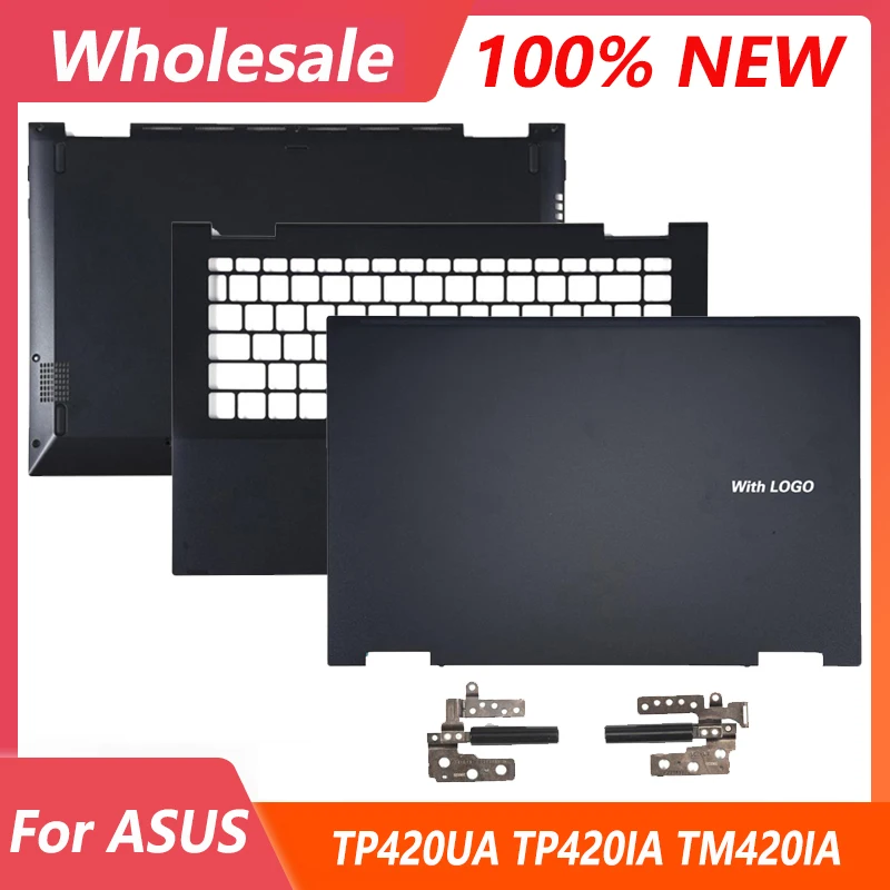 ASUS VivoBook 플립 14 TP420UA TP420IA TM420IA TM420UA TM420UA TM420U LCD 후면 커버 팜레스트 하단 케이스 힌지 상단 상단 커버, 신제품