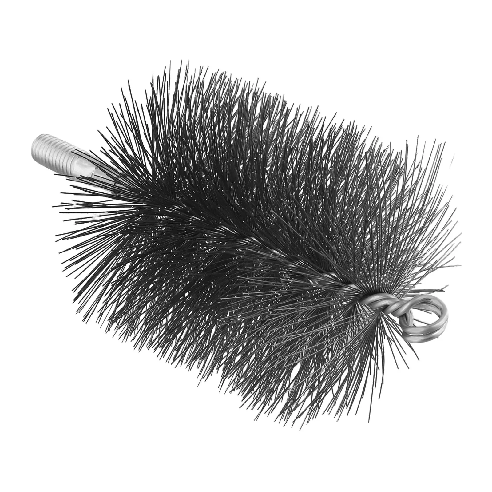 Efficient Cleaning 4inch Chimney Brush Round Steel Wire Bristles Remove Rust and Dirt Fireplace Flue Pipe Cleaner