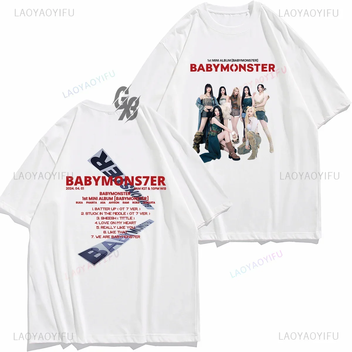 New Trending Babymonster TShirt Babymons7er Print Tops Kpop