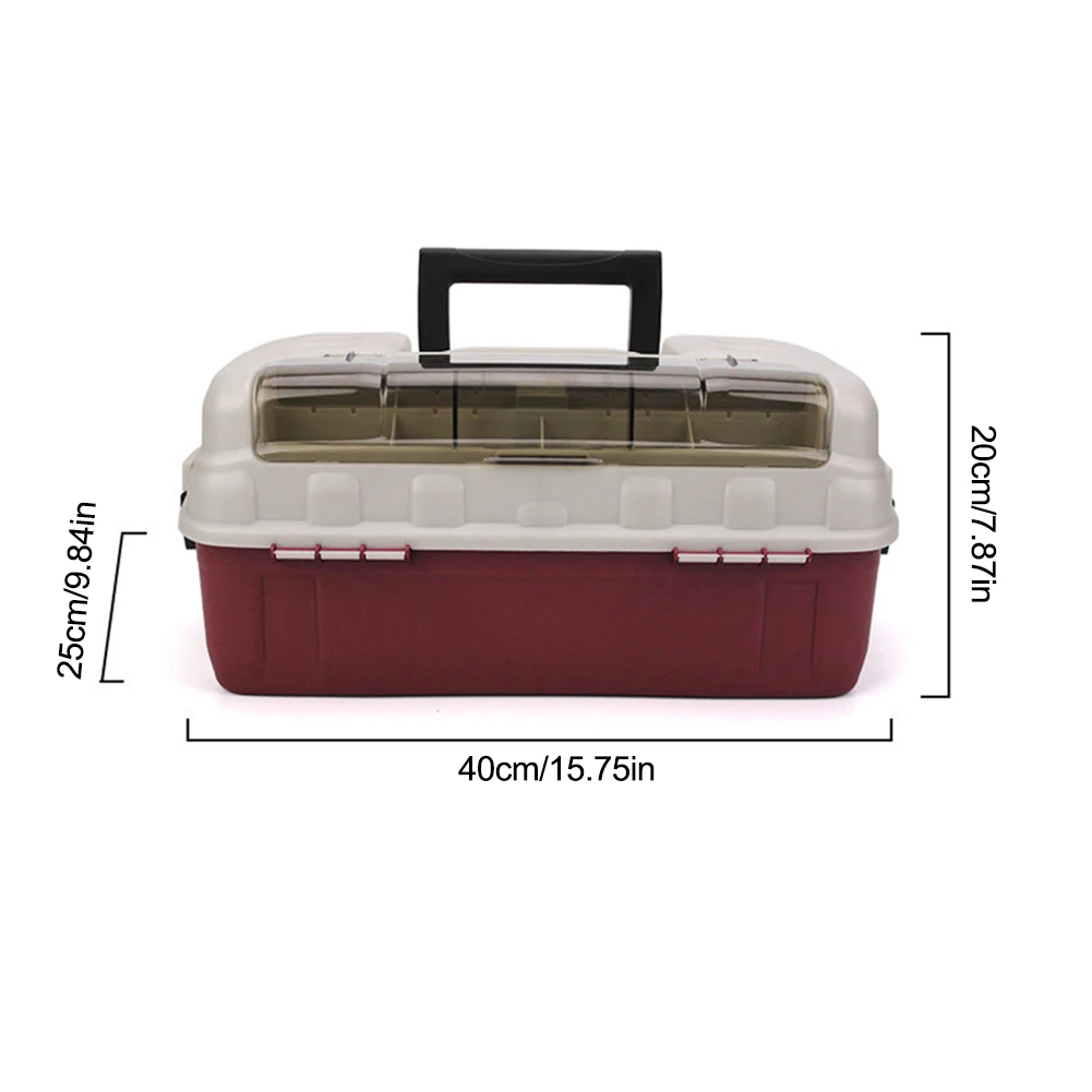 Fishing Box Barrel Holder 4 Layer Multifunctional Fishing Hook Stop Beads Box Foldable High-Capacity Snap Design for Fished Gear