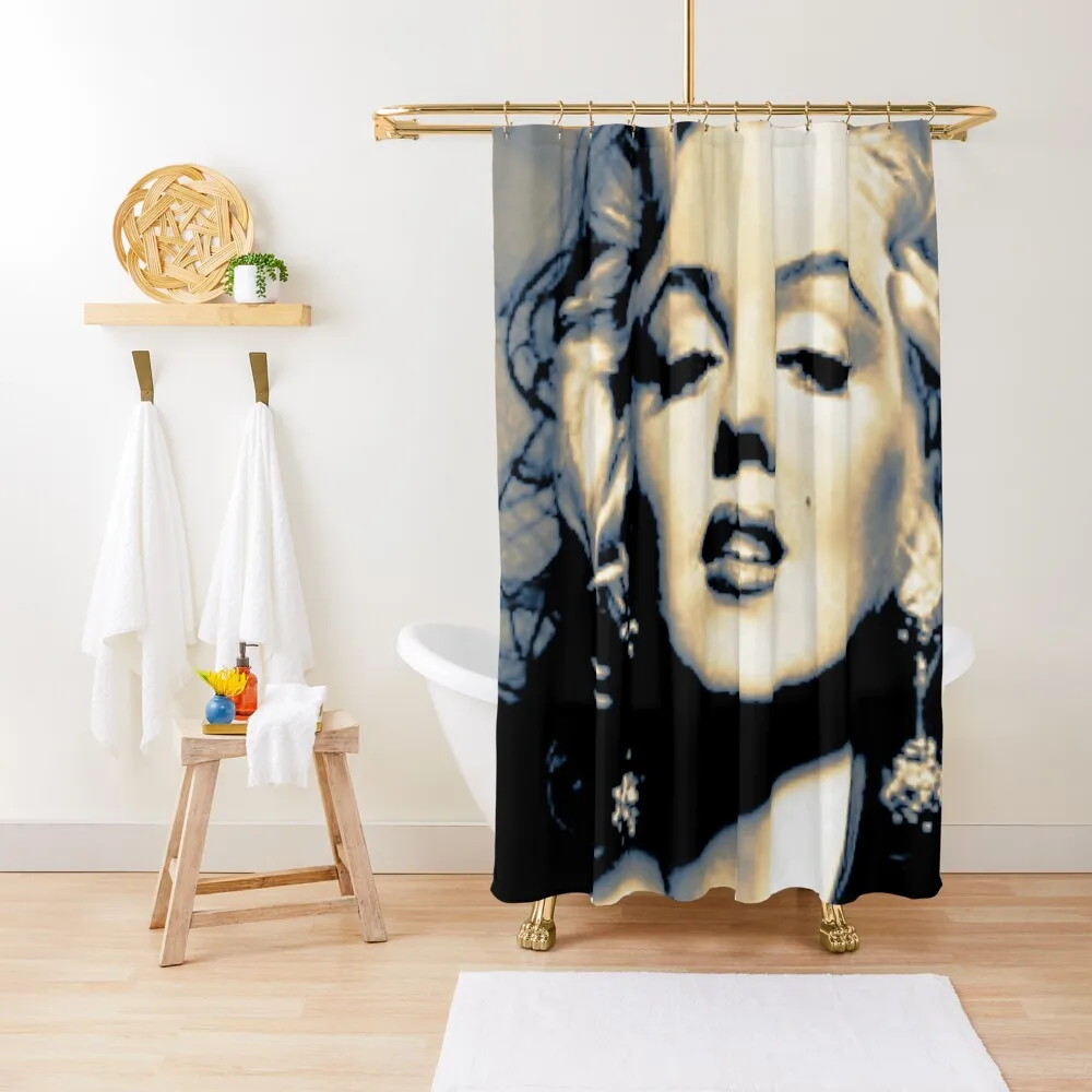

Marilyn Monroe | There Was a Golden Girl Called 'Marilyn' Shower Curtain Shower Set For Bathroom Anime Bathroom Curtain