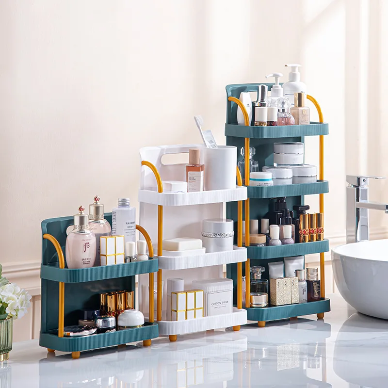 

Cosmetics Storage Box Desktop Finishing Multi-layer Rack Skincare Makeup Organizer Drawers Kitchen Bathroom Multifunctional Rack