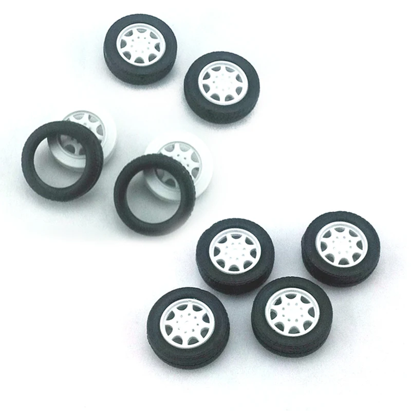 8Pcs 2mmx25mm Small Wheels With Rubber Tires Tyres Rims Thickness 8mm 8pcs-2mmx25mm-small-wheels-with-rubber-tires-tyres-rims-thickness-8mm