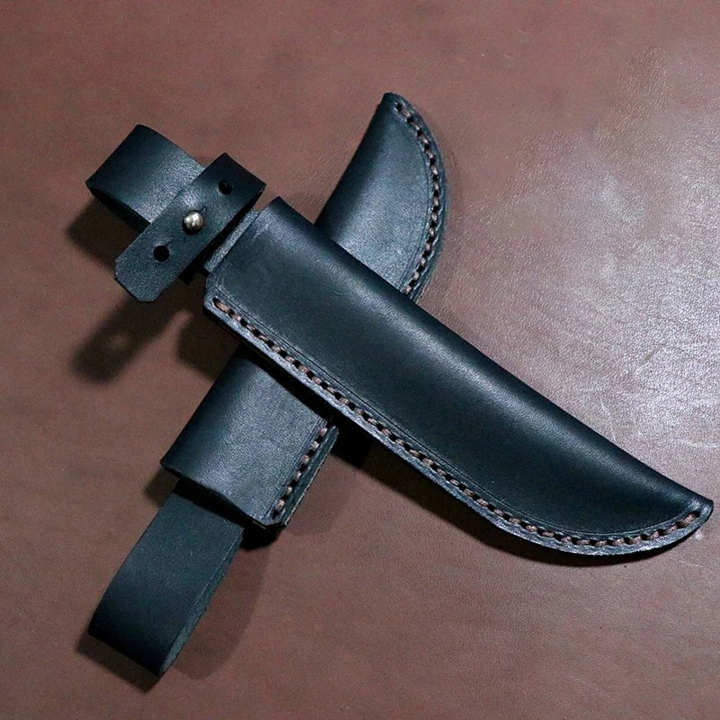 

11 Sizes Inner Width 50MM Genuine Cowhide Leather Knife Sheath Scabbard Cover For Outdoor Straight Knives Fixed Blade Holders