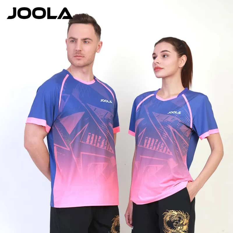 JOOLA Table Tennis T-shirt Professional Breathable Sports Jersey Quick Dry Workout Shirt for Ping Pong Game