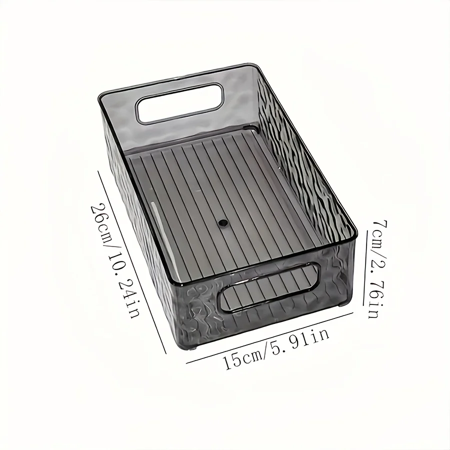Acrylic Storage Box Desktop Cosmetics Transparent Plastic Box Dormitory Household Facial Mask Skin Box Refrigerator Storage Box 3