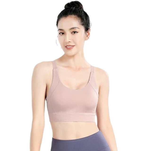 Crop Top Sports Bra High Impact  Crop Top Underwear Sports Bra - Women  Sports Bras - Aliexpress