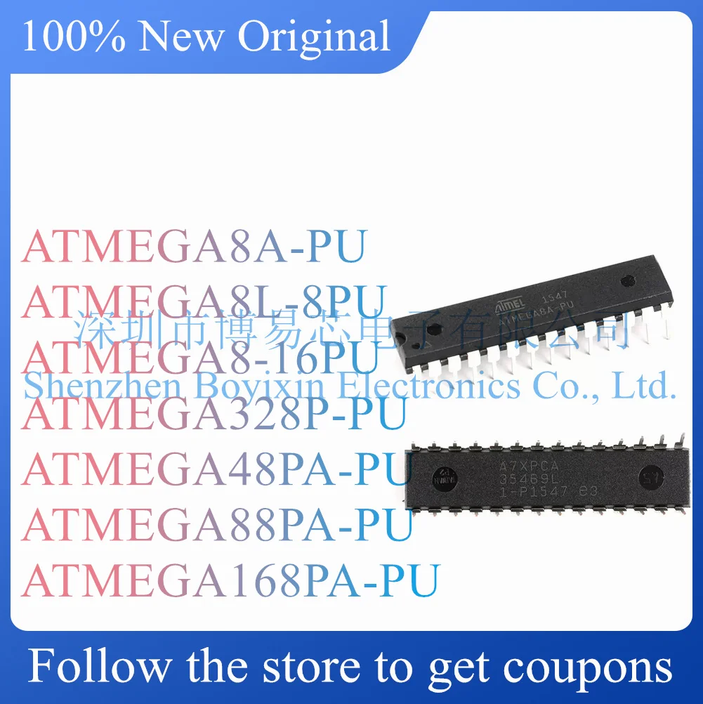 NEW ATMEGA8A-PU ATMEGA8L-8PU ATMEGA8-16PU ATMEGA328P-PU ATMEGA48PA-PU ATMEGA88PA-PU ATMEGA168PA-PU.