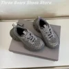 Novelty Mesh Hollow Crystal Patchwork Round-Toes Woman Sneakers Mixed Colors Lace-Up Anti-Slip Platform Heels Zapatillas 35-44 2