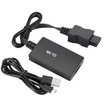 

for Wii To HDMI-compatible Converter Full HD 480P Wii 2 HDMI-compatible Converter 3.5mm Audio for PC HDTV Monitor Display Hot