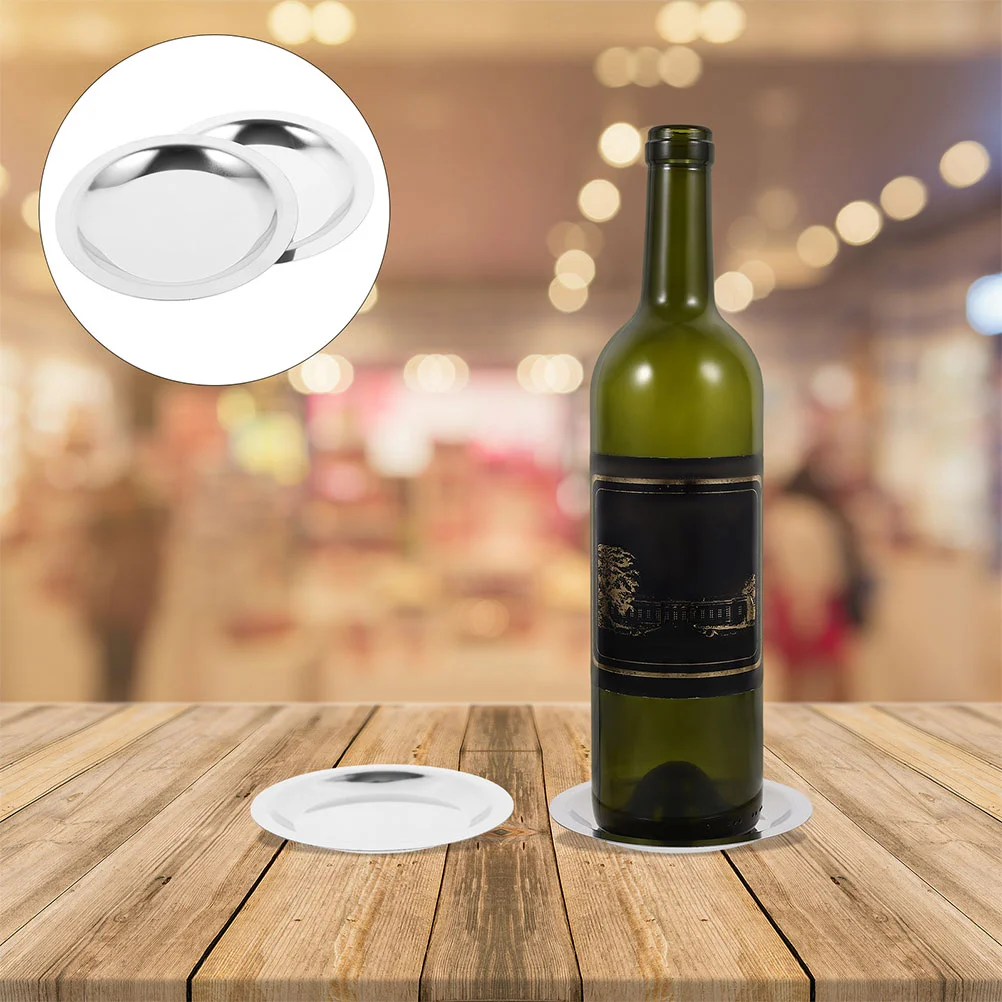 

Wine Bottle Coaster Stainless Steel Anti-Scalding Wine Cushion Dining Table Wine Coaster Anti-Skid Wine Bottle Coaster Bar Tools