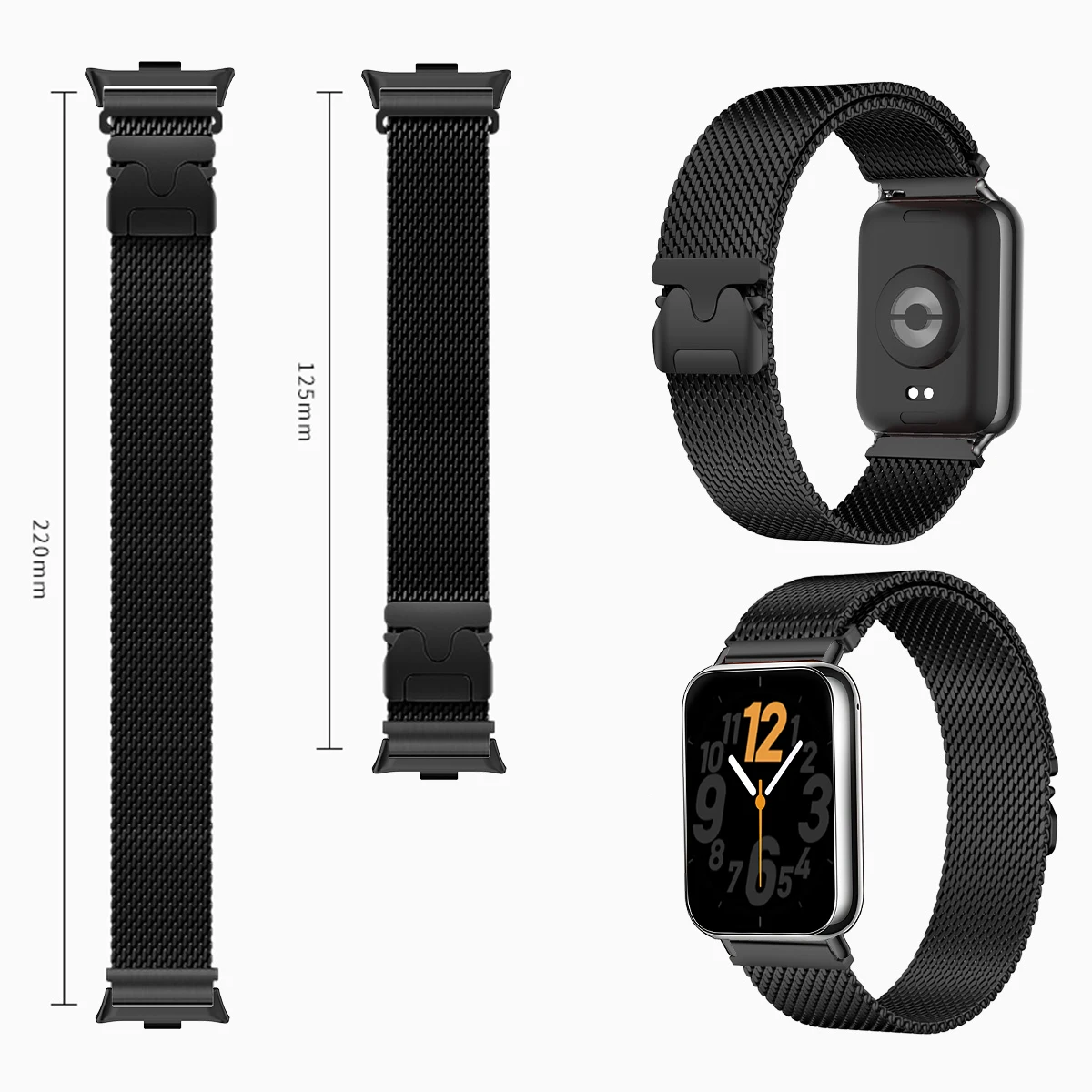 Milanese Magnetic Smartwatch Strap Replacement - Sport Bracelet Edition