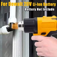 Cordless Heat Gun for Dewalt 20V DCB200 Battery for makita BL1830 Battery With 3 Nozzles Industrial Shrink Wrapping Hot Air Gun 2