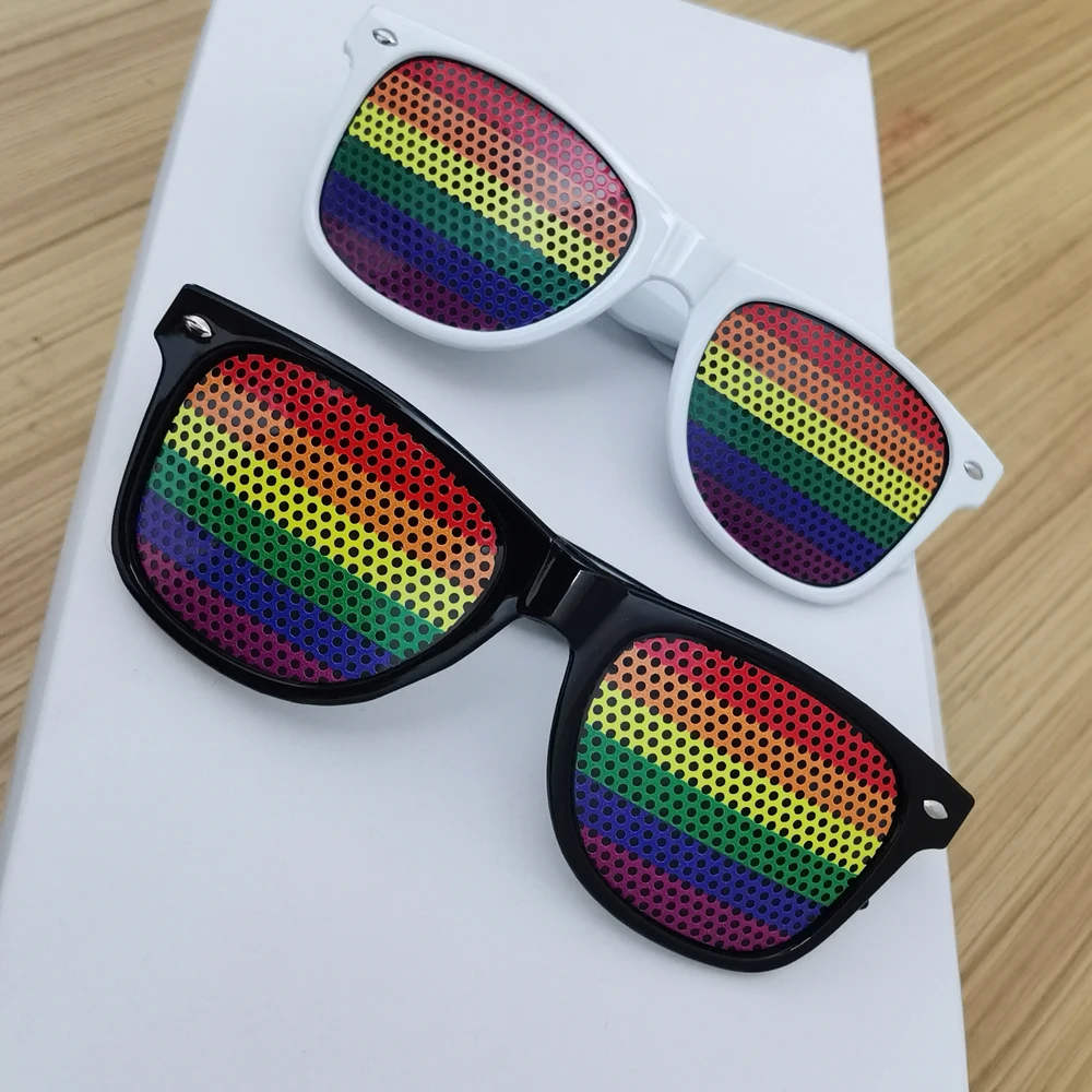 LGBT Accessories Rainbow Heart Flags Sticker Glasses Peace and Love Daily  Wear Gay Lesbian Pride Month Icon Badge Unisex Gift - AliExpress