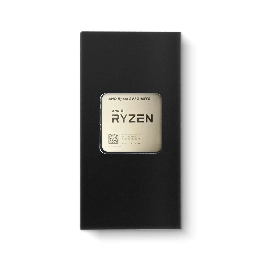 AMD Ryzen 5 PRO 4655G 3.7GHz 6-Core 12-Thread R5 PRO 4655G Processor 65W 7NM L3=8M DDR4 Socket AM4 No Fan