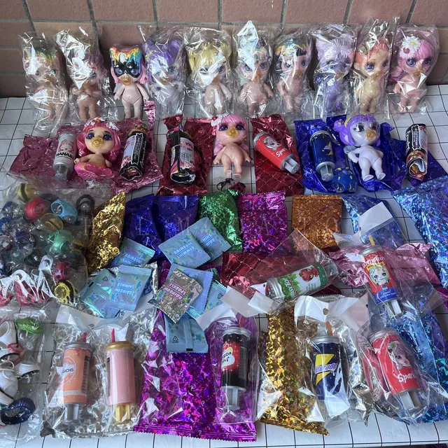 Original Can Choose Rainbow Slime Mermaid Perfume Bottle Doll Collection Kids DIY Toys Include Clothes Syringe Accessories 2