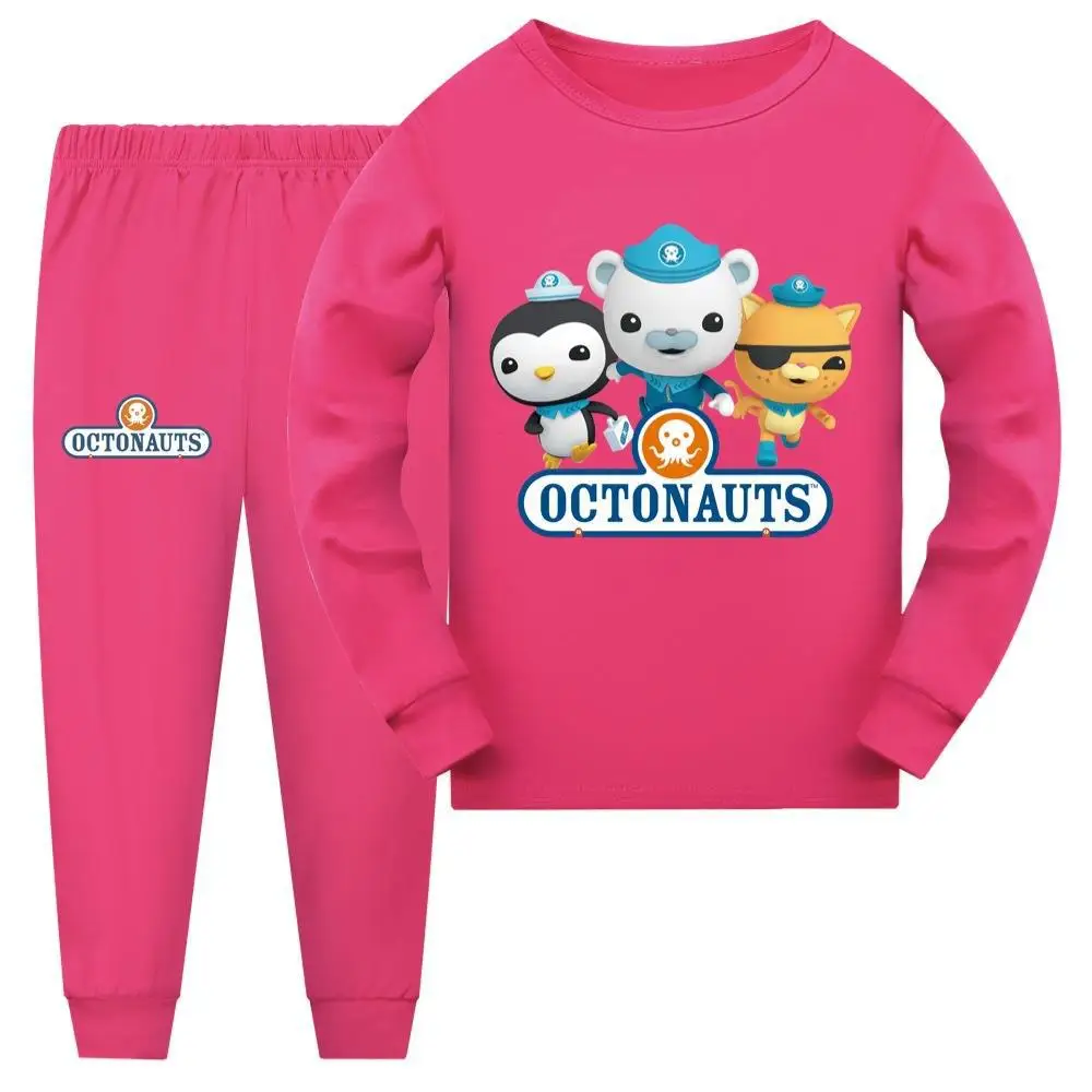 Hot Boys Nightshirt Octonauts Pajamas Kids Pullover Tops+Pants