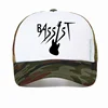 Bassist Guitar Music Band hat Bass Guitarist Rock Baseball Cap Harajuku Print Graphic Hip Hop Y2K caps cool Mesh breathable Hats 2