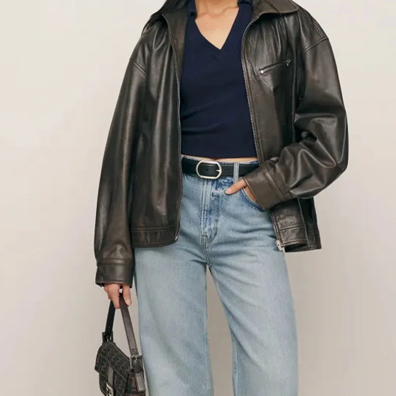 

Small lapel right-angled shoulder short-sleeved t-shirt female designer sense of early spring 2024 new style