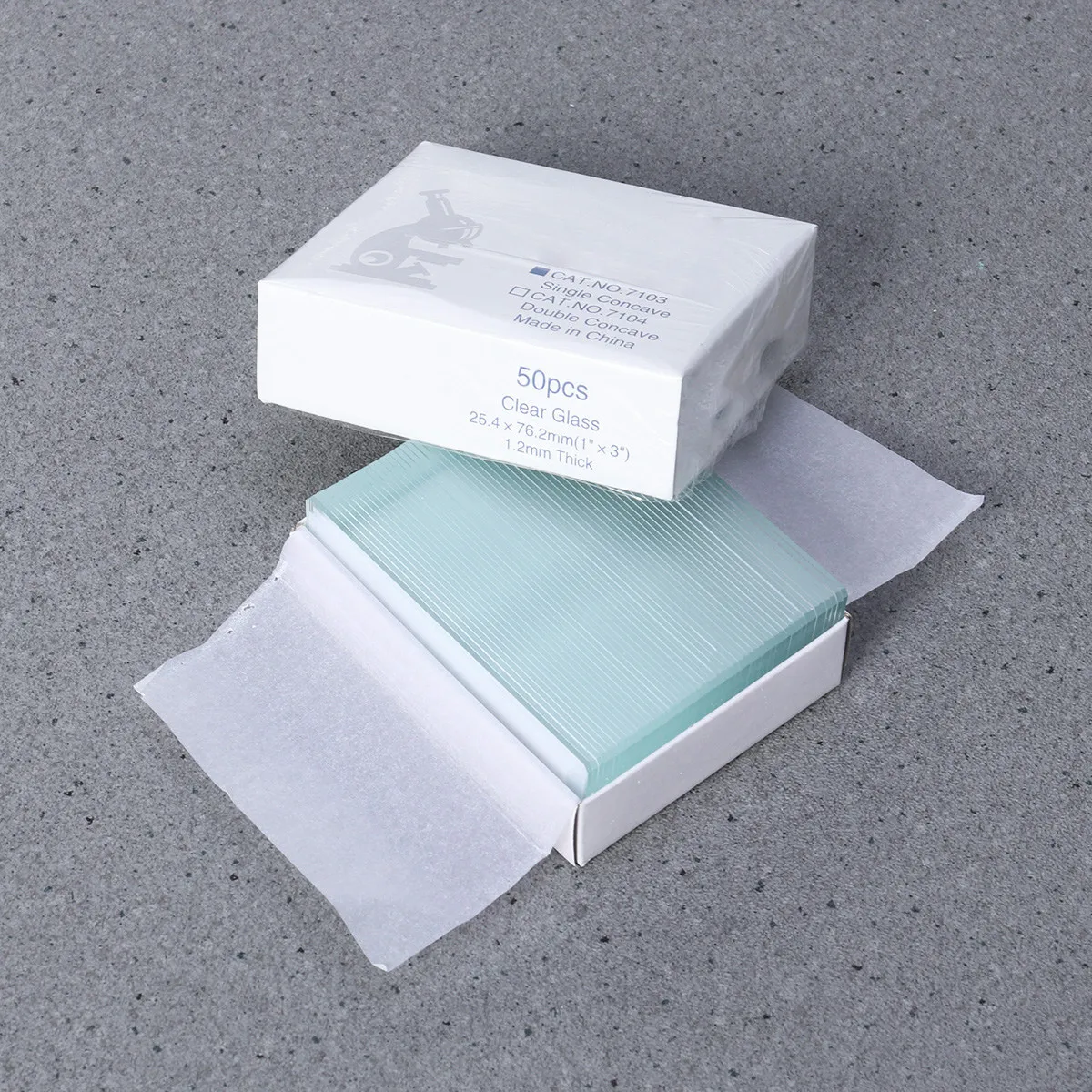 50Pcs 현미경 유리 슬라이드 정밀 광택 처리된 가장자리 생물 과학 교육 연구 실험실 실험 표본 세트