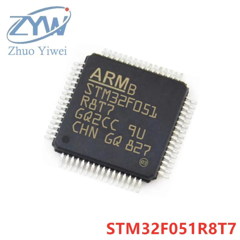 

STM32F051R8T7 LQFP-64 STM32F STM32F051 STM32F051R8T 48MHz 64KB ARM Cortex-M0 chip 32-bit microcontroller MCU new original