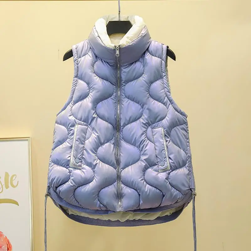 

Vest Women Sleeveless Coat 2023 New Waistcoat Women Jacket Short Slim Thick Warm Vests Female Jackets And Coats Black OAIRED
