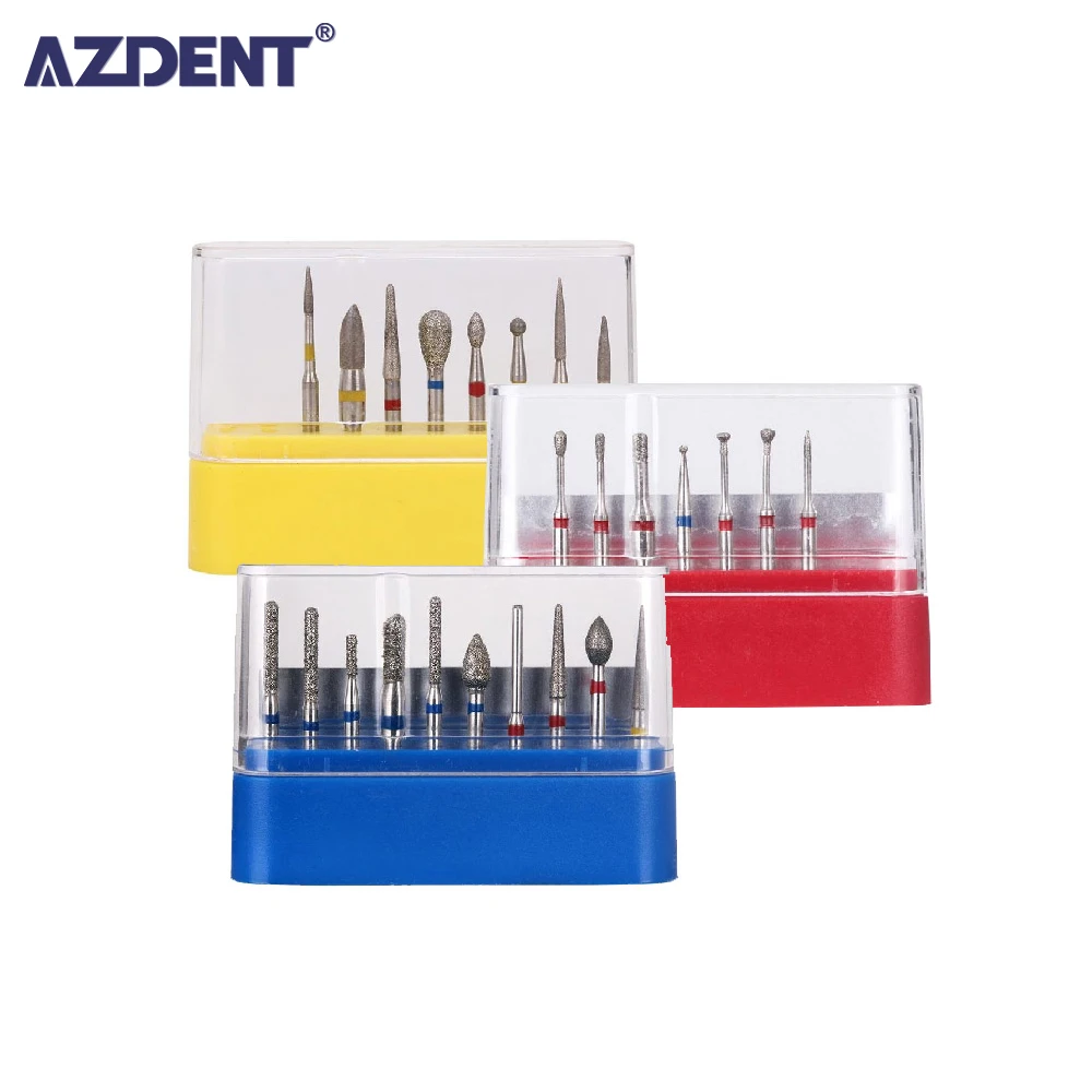 Azdent 1Box Dental Diamond Burs Drill Dental Burs Diaburs for High