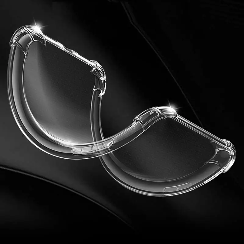 HD Transparent Wrist Strap Crossbody Lanyard Cover with Pearl Bracelet Soft Case