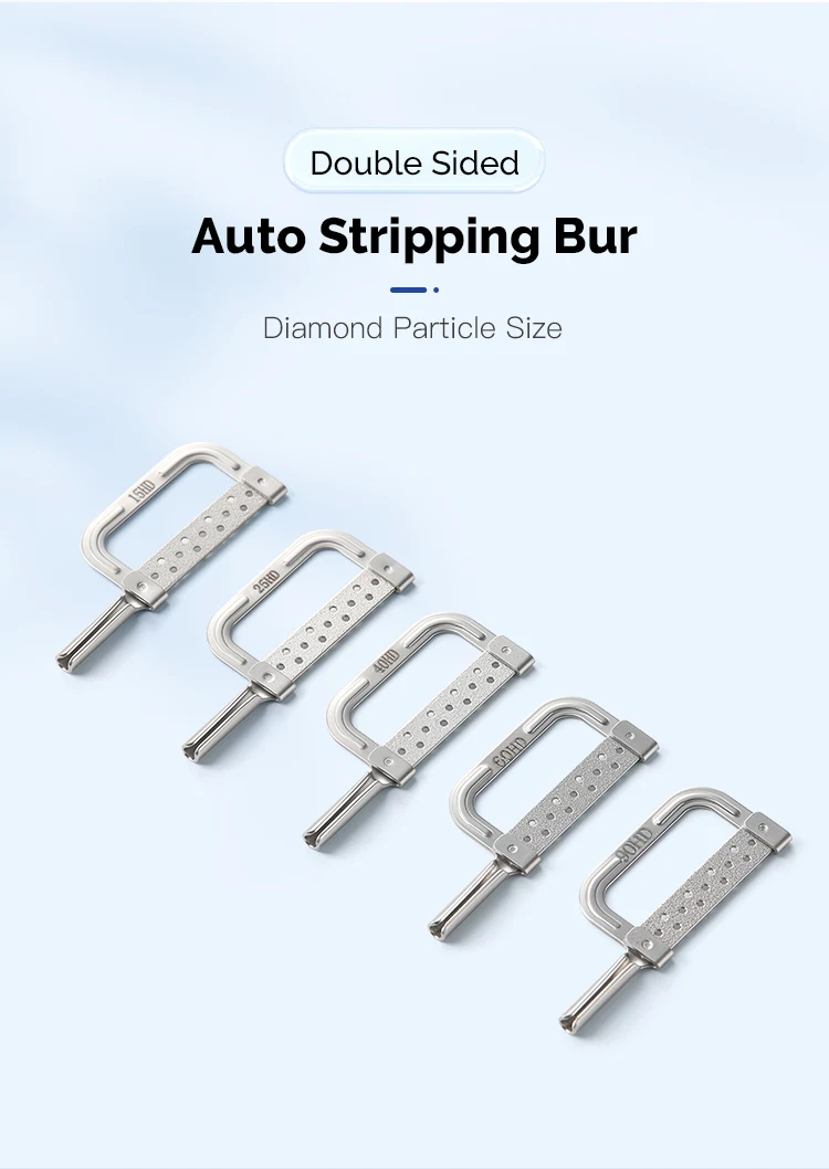 10 Stück AZDENT Dental Orthodontic Interproximal Enamel Reduction Automatic Strip 15-90HD Proximal Deglazed Slices Double Sided – Detail 1