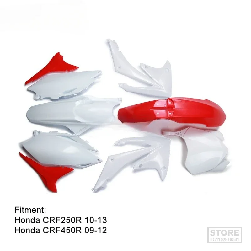 

For Honda CRF250R CRF 250R 2010-2013 CRF450R CRF 450R 2009-2012 Motorcross Dirt Bike Motorcycle Complete Body Plastics Kits